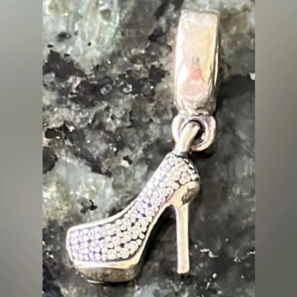 Pandora stiletto swarovski crystals charm